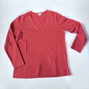J.‎ Jill Women's Medium Sweater Burnt Orange V Neck